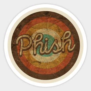 PHISH - CHOCOLATE Vintage Circle Sticker